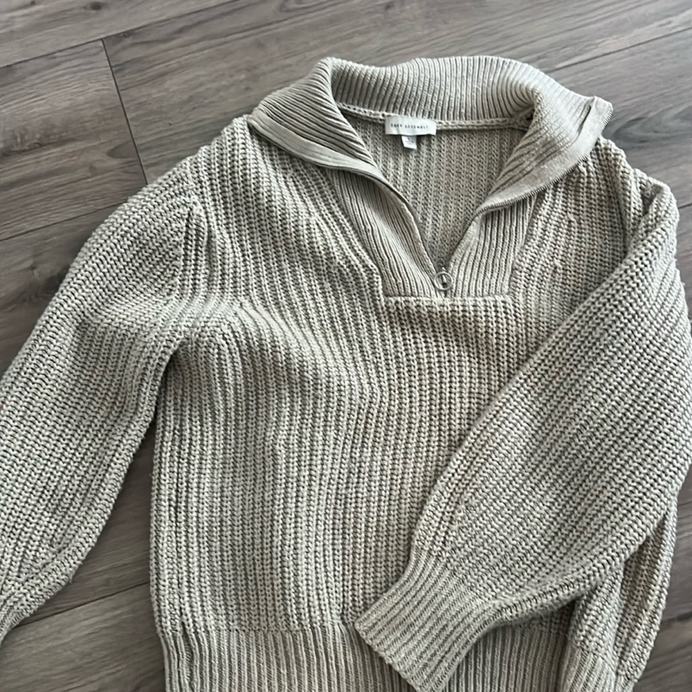 Free Assembly Quarter-Zip Sweater